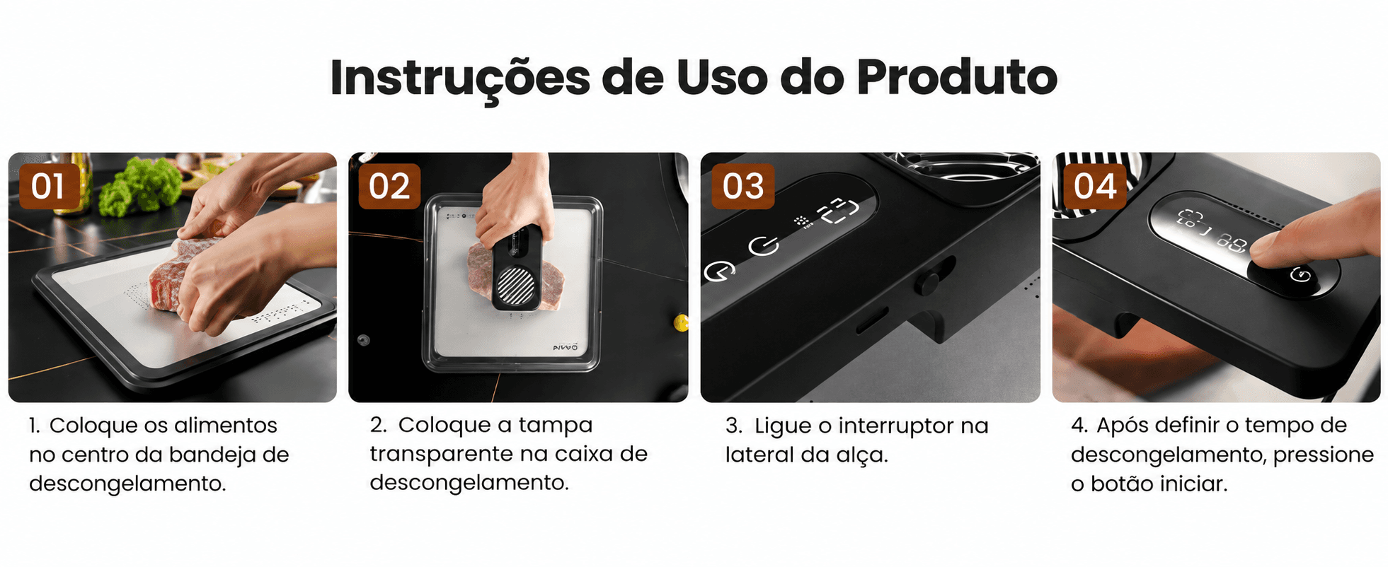 Bandeja de descongelamento programável - descrição 5